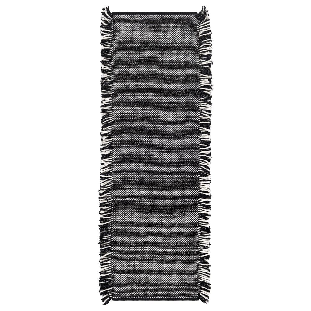 Surya Azalea 2"6" x 8" Black, Brown and Medium Gray Indoor/Outdoor Runner, , large