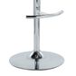 LumiSource Renee Adjustable Swivel Bar Stool with Brown Fabric Upholstery in Chrome (Set of 2), , large