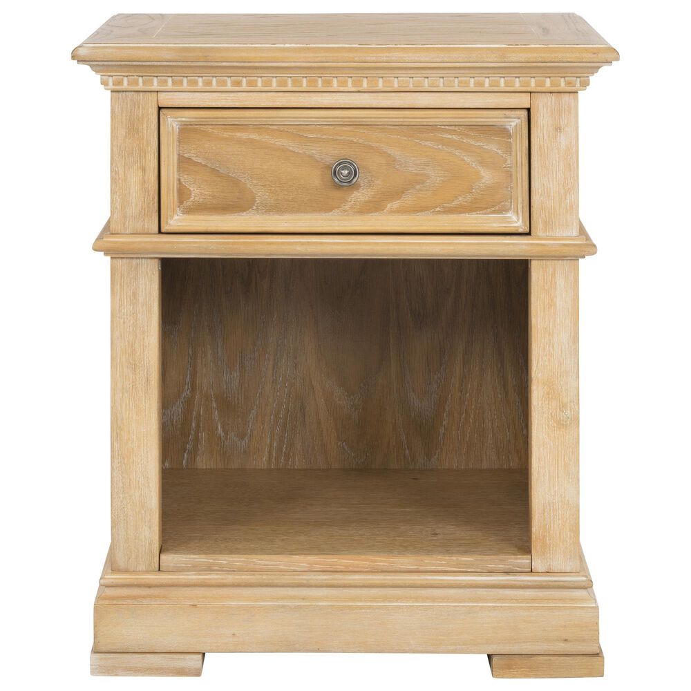 Homestyles Manor House 1 Drawer  1 Cubby Nightstand in Brown, , large