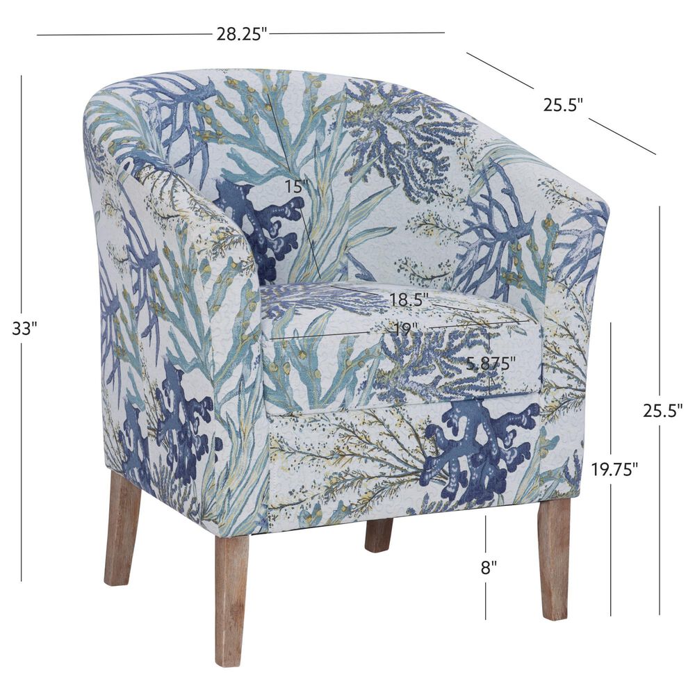 Linon Home Decor Simon Club Chair in Oceanside, , large