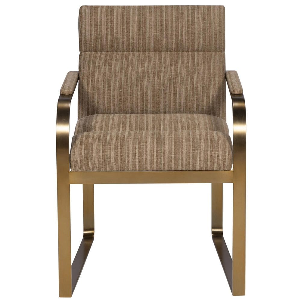 Vanguard Furniture Jett Arm Chair in Brushed Brass, , large