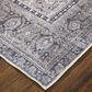Feizy Percy 4" x 6" Charcoal and Ivory Area Rug, , large