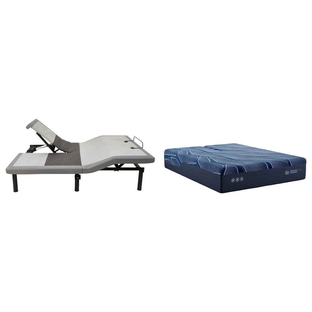 Serta iSeries NXG 4500 Foam Ultra Plush Flex Head King Mattress with Flex SH Flex Head King Adjustable Base, , large