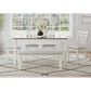 Mayberry Hill Brooks 6-Piece Rectangular Dining Set in Medium Brown and White, , large