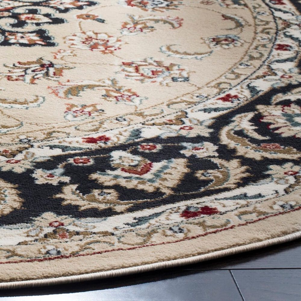 Safavieh Lyndhurst 7&#39; Round Cream and Anthracite Area Rug, , large