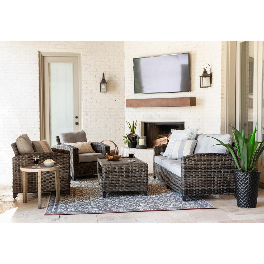 Signature Design by Ashley Cloverbrooke 4-Piece Conversation Set in Gray, , large