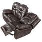 Steve Silver Oportuna Dual-Power Reclining Sofa with Drop-Down Table in Coffee, , large