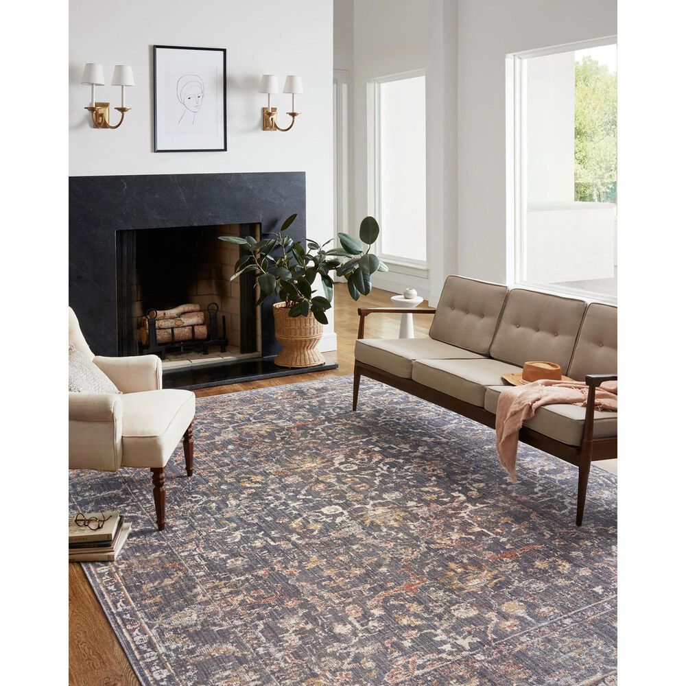 Chris Loves Julia x Loloi Rosemarie 11&#39;6&quot; x 15&#39;6&quot; Graphite and Multicolor Area Rug, , large