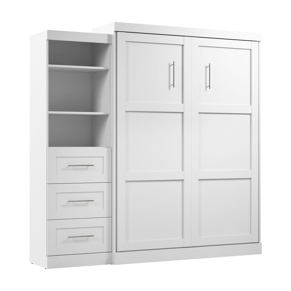 Bestar Pur 90&quot; Queen Wall Bed Kit In White, , large
