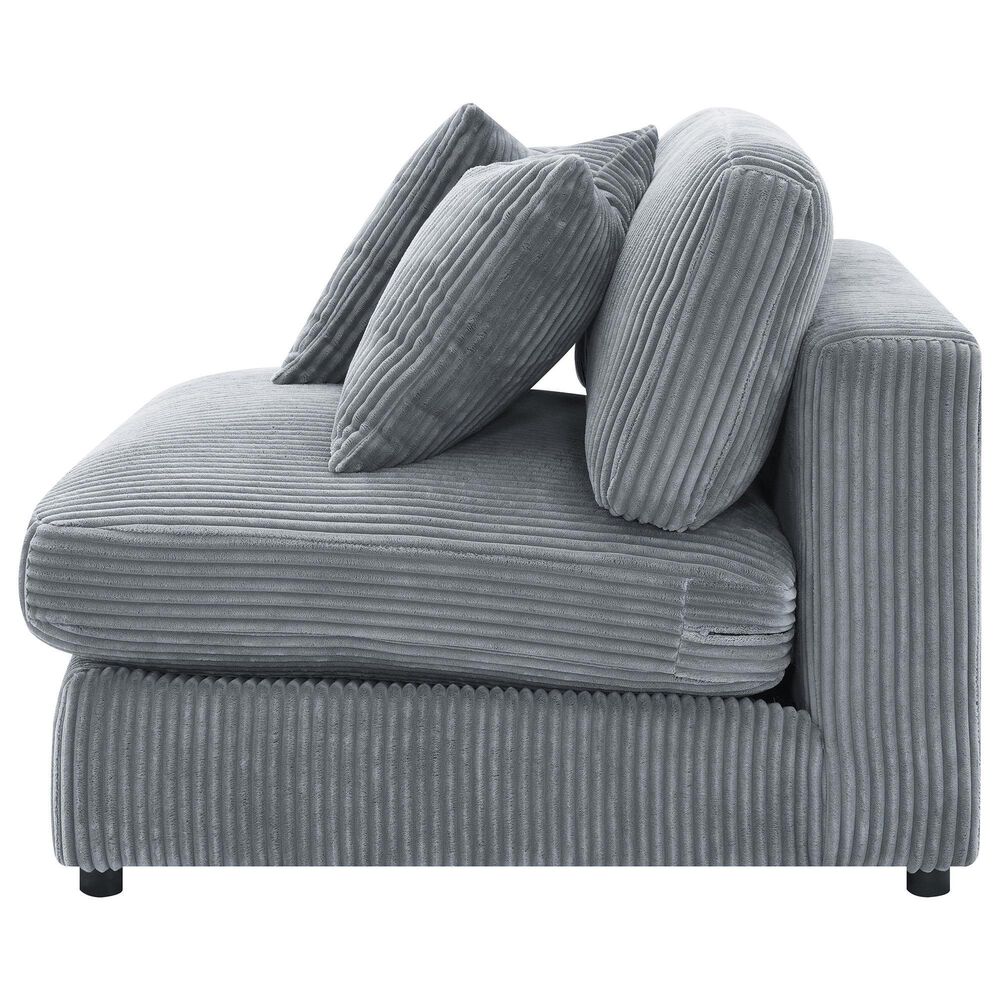 Coaster Blaine Accent Armless Chair in Fog, , large