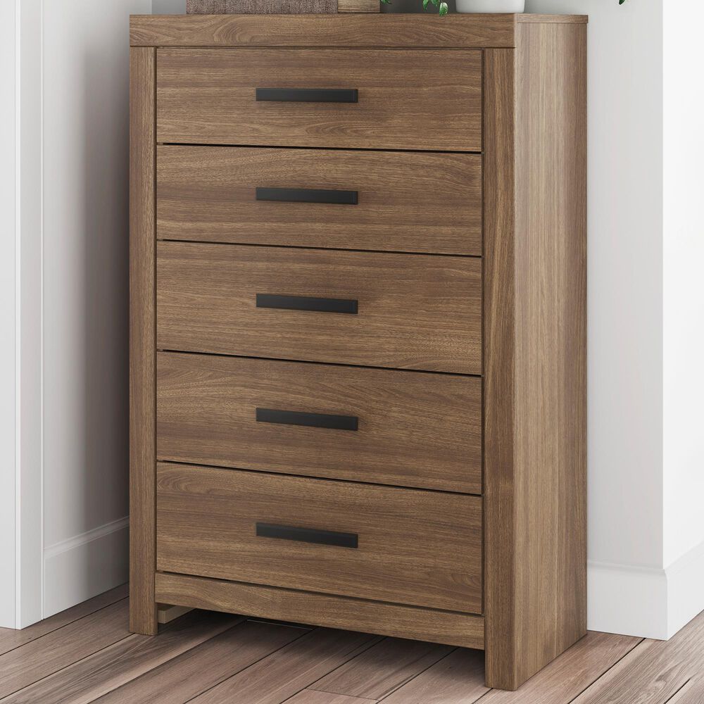 Ashley Broachmyn 5 Drawer Chest in Auburn, , large