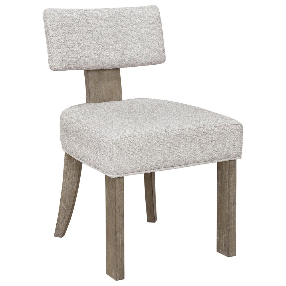 Chapel Hill Anderson Park Dark Klismos Side Chair in Moose Trail and Frontier Brown, , large