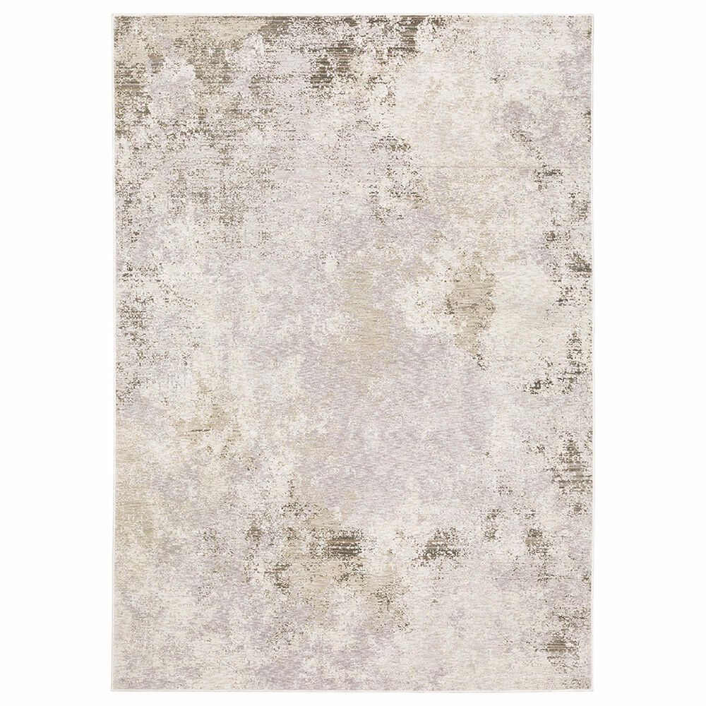Oriental Weavers Nebulous Snowfall 2"3" x 7"6" Ivory Runner, , large