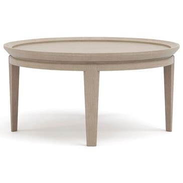 Stickley Furniture Maidsatone 36" Round Cocktail Table in Sandbank, , large