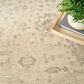 Nourison Moonlit MLI01 Ivory and Grey 9" x 12" Area Rug, , large