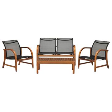 Amazonia Manhattan 4-Piece Patio Deep Seating Set in Brown, , large