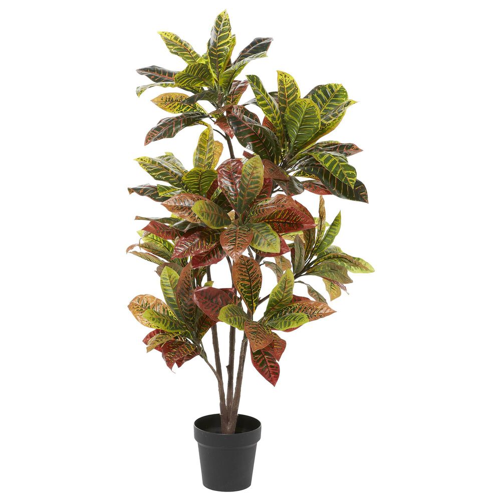 Maple and Jade 49&quot; Artificial Foliage in Green, Red, Brown and White, , large