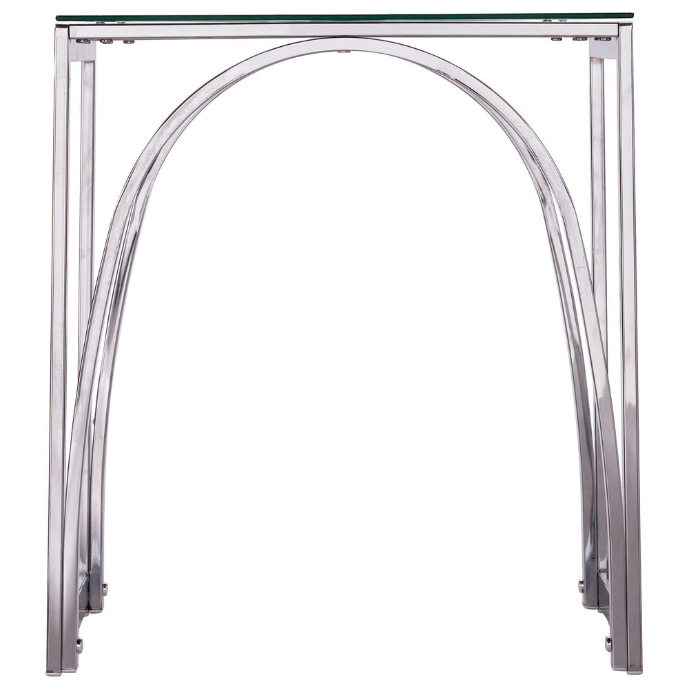 Southern Enterprises Stevenly End Table in Chrome, , large