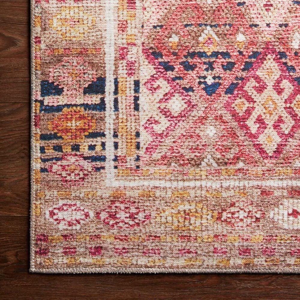 Loloi II Layla  2&#39;6&quot; x 7&#39;6&quot; Magenta and Multicolor Runner, , large