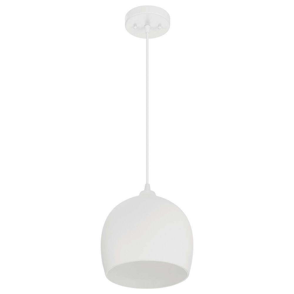 Creative Coop Sienna 1-Light Small Pendant in White, , large