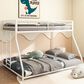 Hearth and Haven Adam Twin over Full Bunk Bed in White, , large