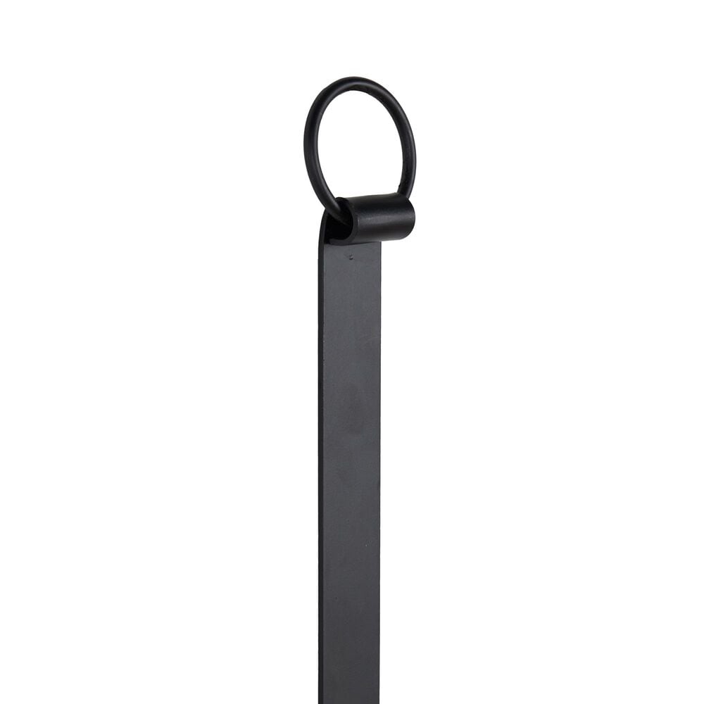 Maple and Jade 31&quot; Handmade Pillar Scroll Indoor/Outdoor Wall Sconce in Matte Black and Clear, , large