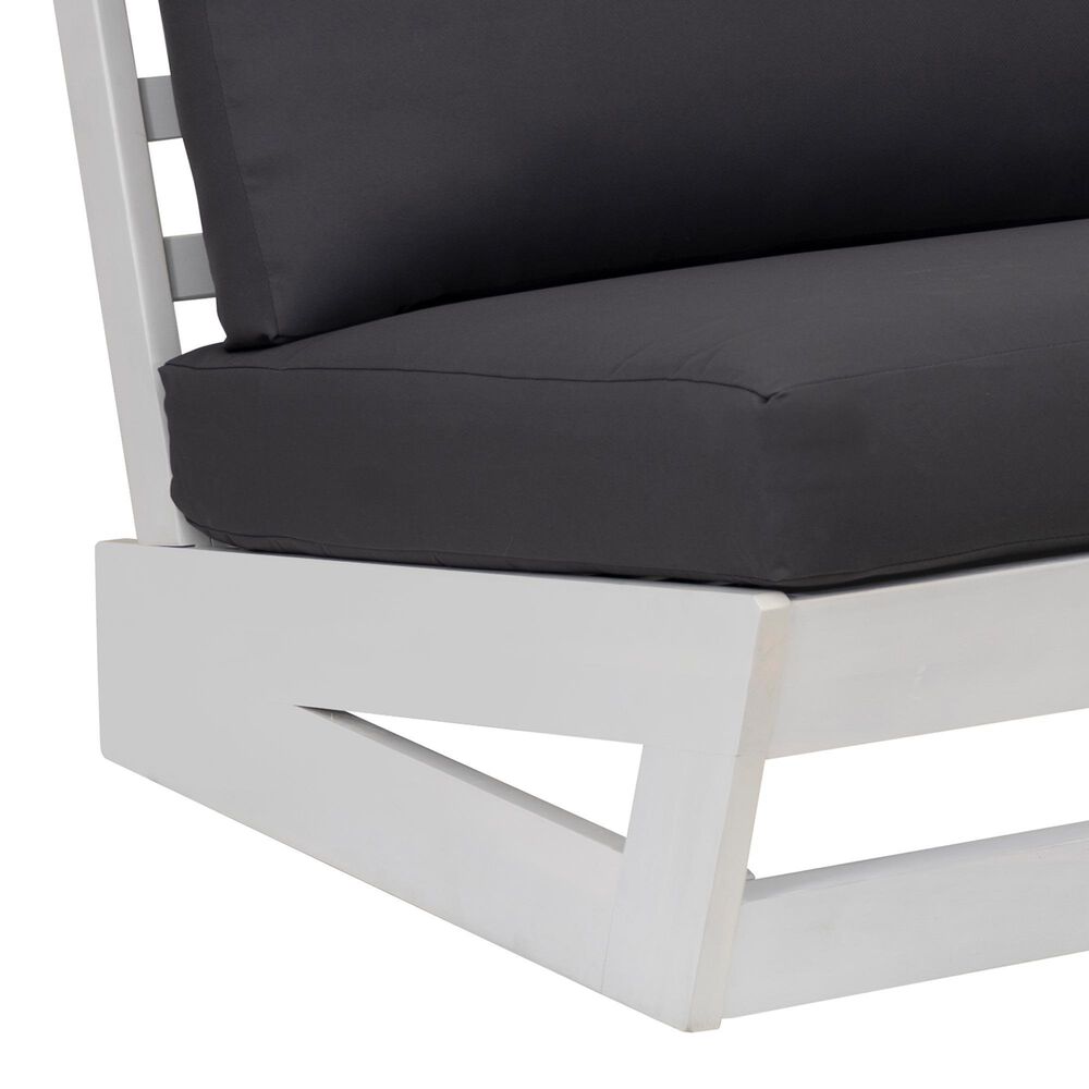 Linon Home Decor Silbury Patio Armless Chair in Grey, , large