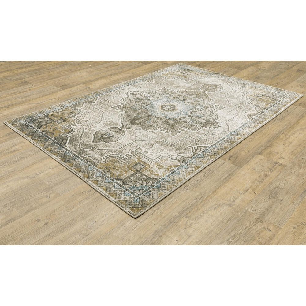 Oriental Weavers Venice Padua 7&#39;10&quot; x 10&#39; Grey and Blue Area Rug, , large