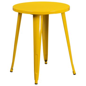 Flash Furniture 24" Round Table in Yellow, , large