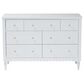Baxton Studio Roni 7-Drawer Dresser in White, , large