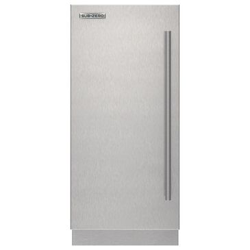 Sub-Zero 15" Left Hinge Door Panel with Tubular Handle in Stainless Steel, , large