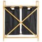Household Essentials Pull-Out Double Hamper with Shelf in Natural, , large