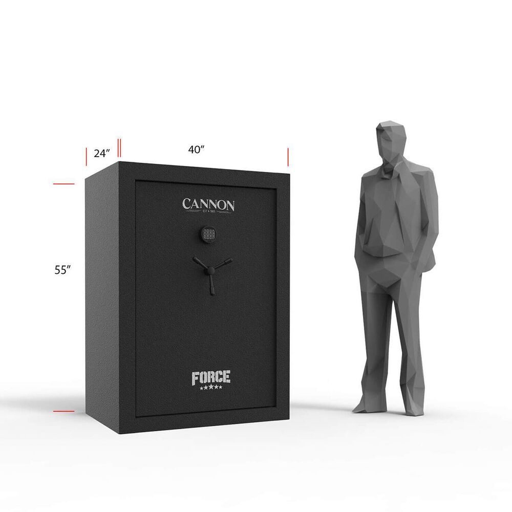 Cannon Force Series 64 Gun Safe in Matte Black, , large