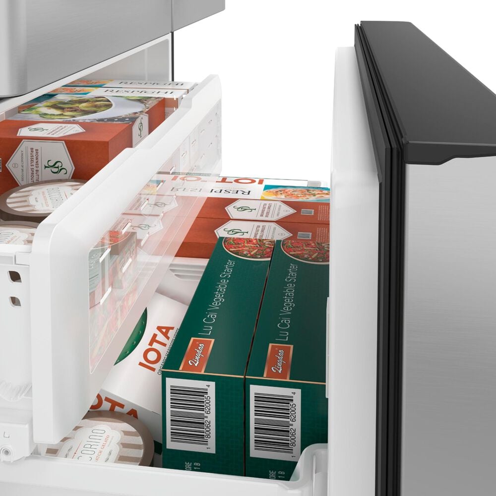 Cafe 23.1 Cu. Ft. Counter-Depth French Door Refrigerator Energy Star in Stainless Steel with Brushed Stainless Handles, , large