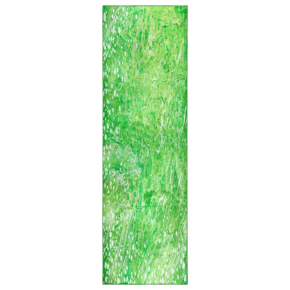 Dalyn Rug Company Kikiamo Lime-In 2&#39;3&quot; x 7&#39;6&quot; Runner, , large