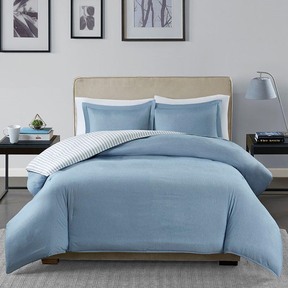 Hampton Park Hayden 2-Piece Twin Duvet Cover Set in Blue, , large