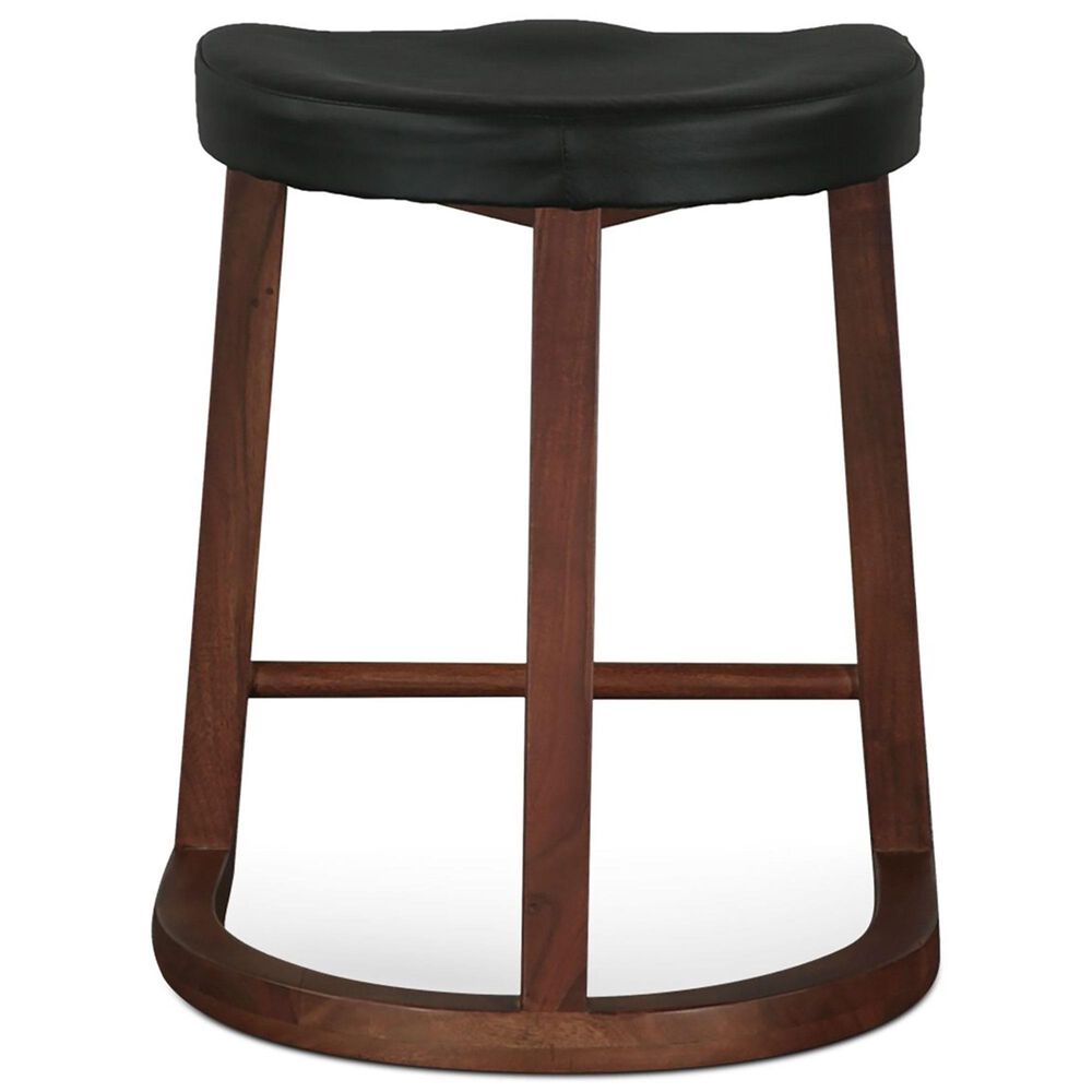 Home Trends &amp; Design Lenox 17&quot; Counter Stool in Walnut Brown, , large