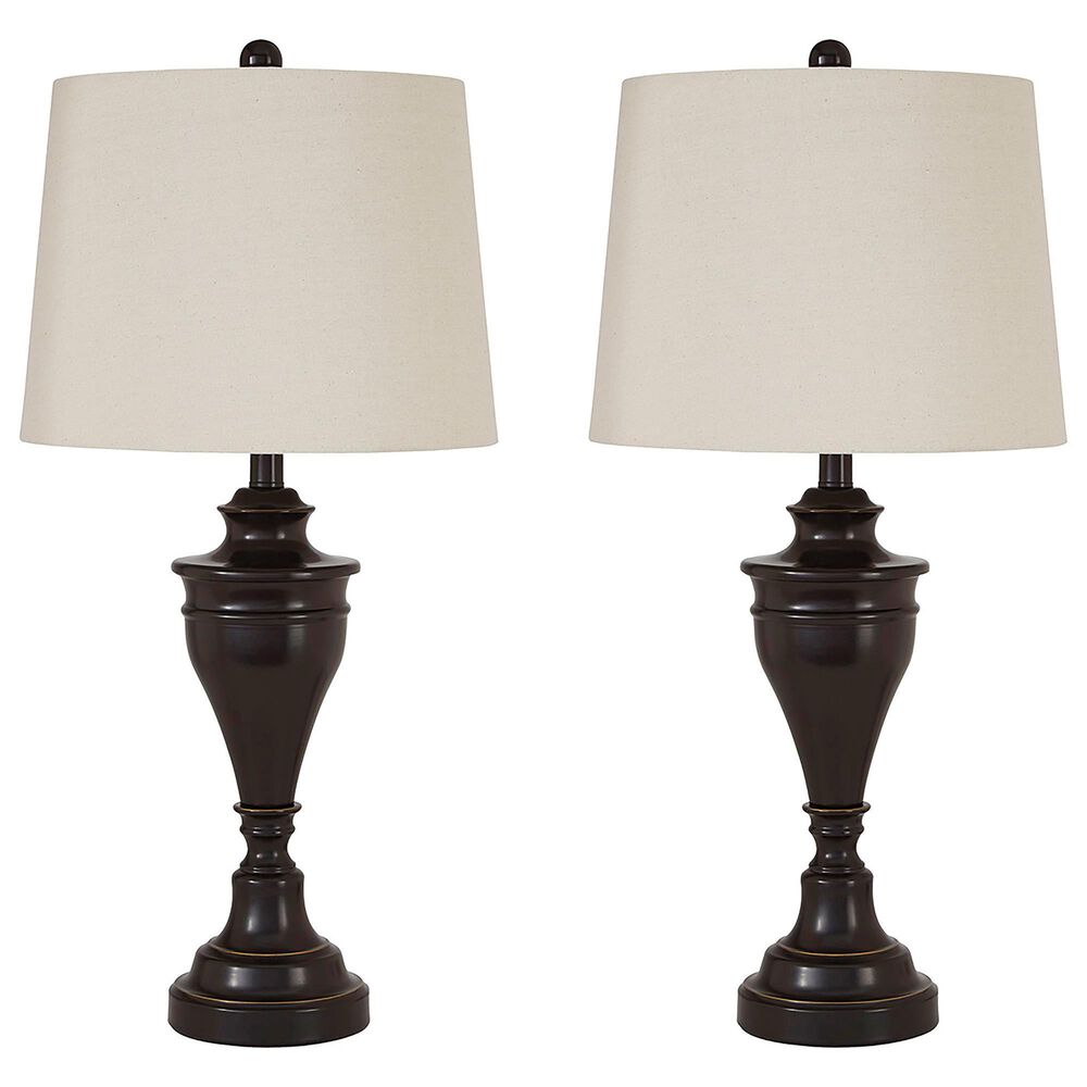 Signature Design by Ashley Darlita Table Lamp in Bronze (Set of 2), , large
