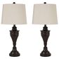 Signature Design by Ashley Darlita Table Lamp in Bronze (Set of 2), , large