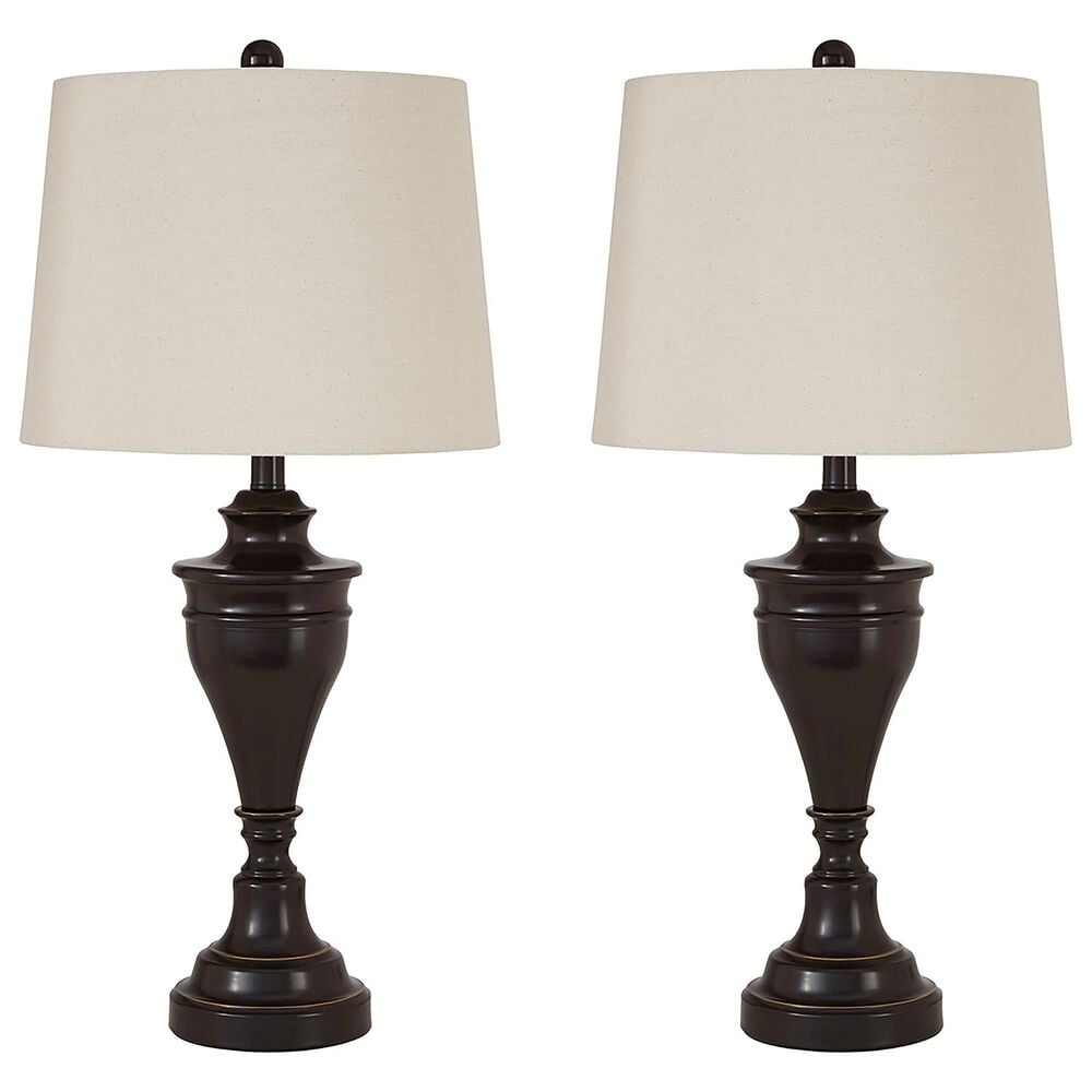 Signature Design by Ashley Darlita Table Lamp in Bronze (Set of 2), , large
