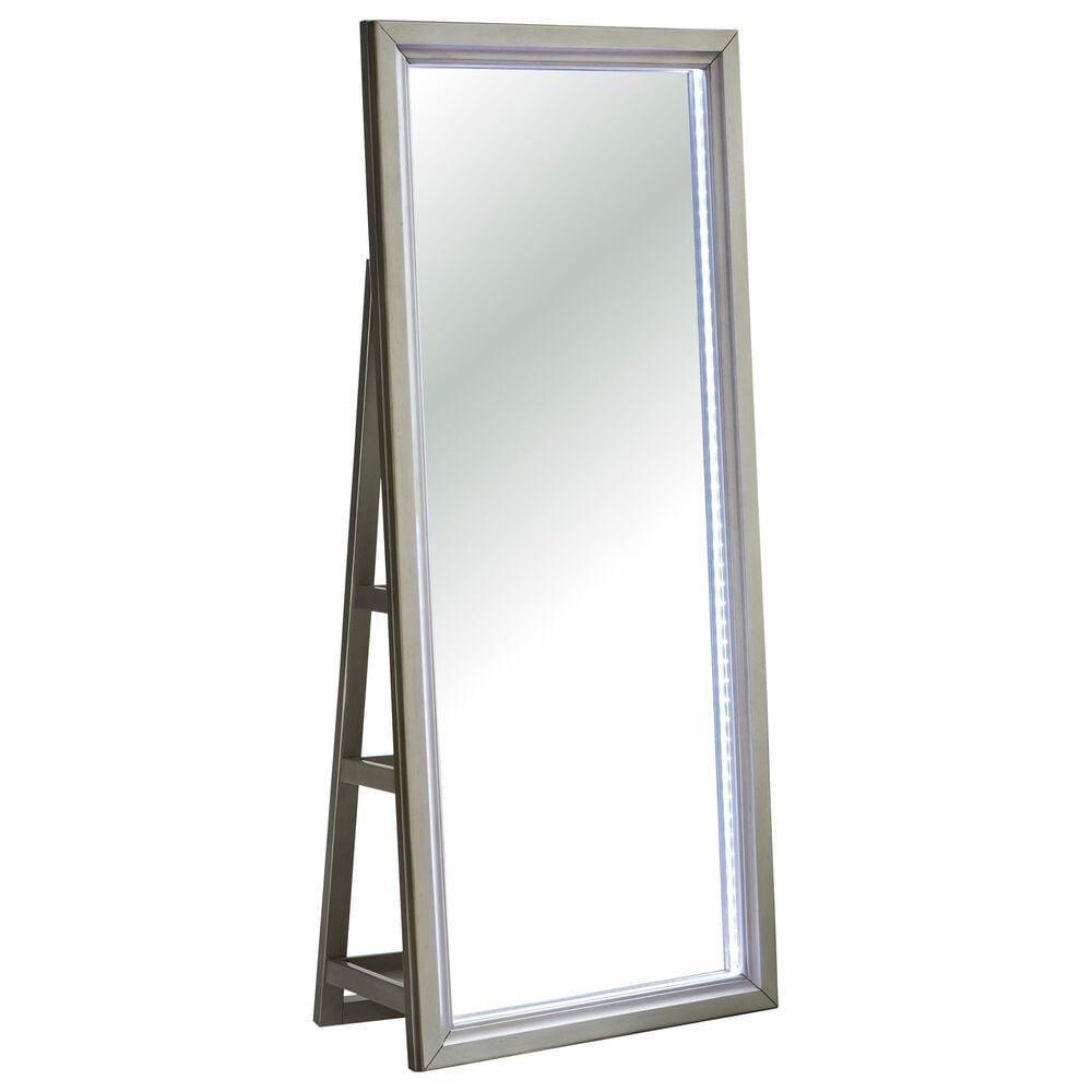 Ashley Evesen Floor Standing Mirror with Shelves in Champagne, , large