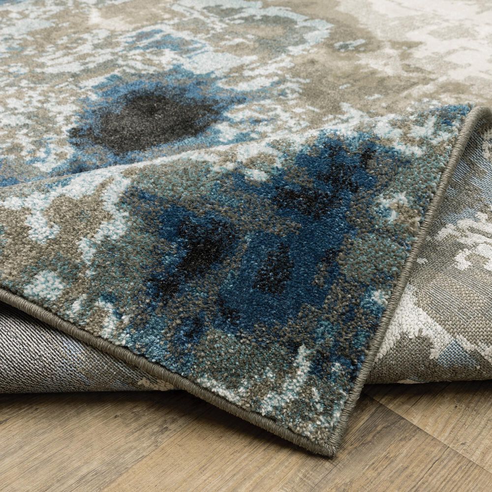 Oriental Weavers Venice Modena 2&#39;3&quot; x 7&#39;6&quot; Blue and Beige Runner, , large