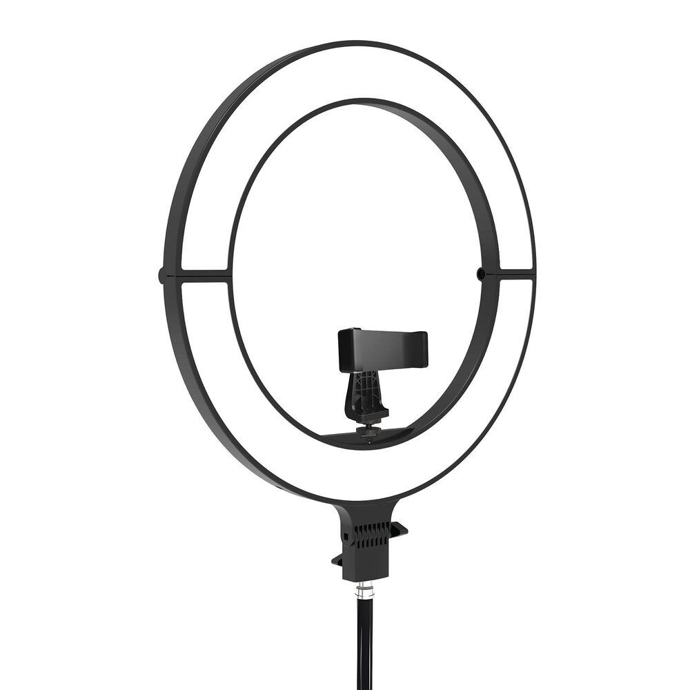 Camera Accessories 18" Foldable Ring Light with Adjustable Stand and Remote Control in Black, , large