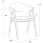 37B Burgos Dining Chair with Grey Cushion in Brushed Gold, , large