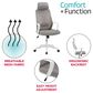 CorLiving Workspace Office Chair with White Frame in Grey, , large