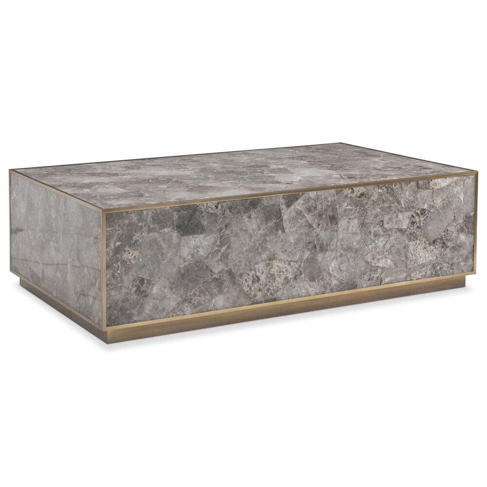 Bernhardt Tildon Cocktail Table in Smokey and Aged Brass, , large