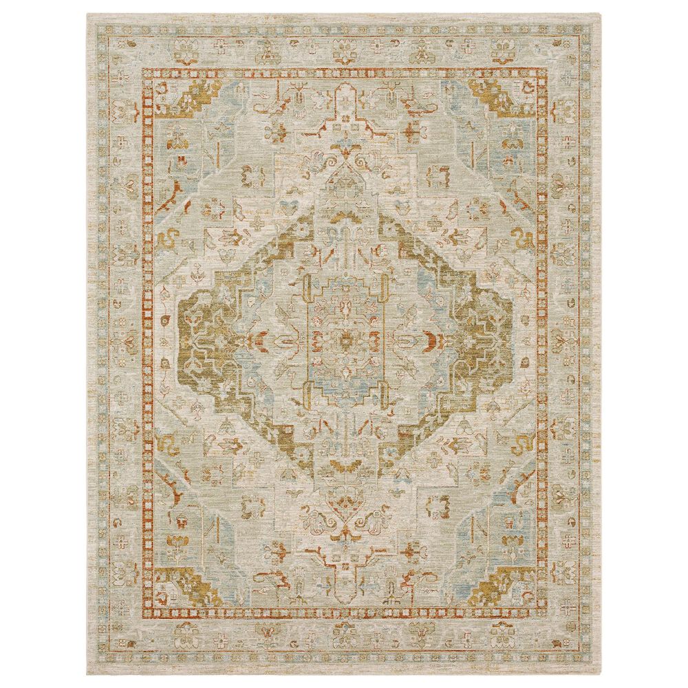 Karastan Adalia 9" x 12"2" Cream Area Rug, , large