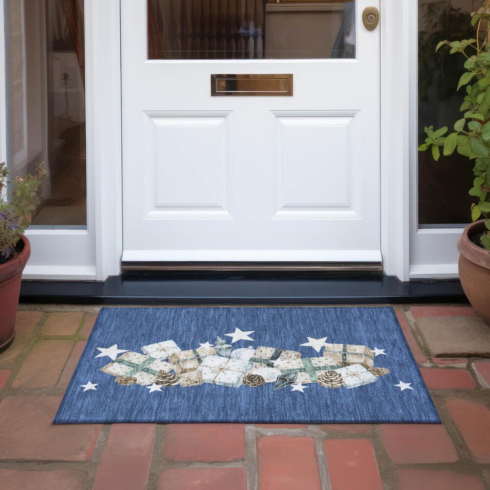 Dalyn Rug Company Wonderland WN33 Navy 1&#39;8&quot; x 2&#39;6&quot; Area Rug, , large
