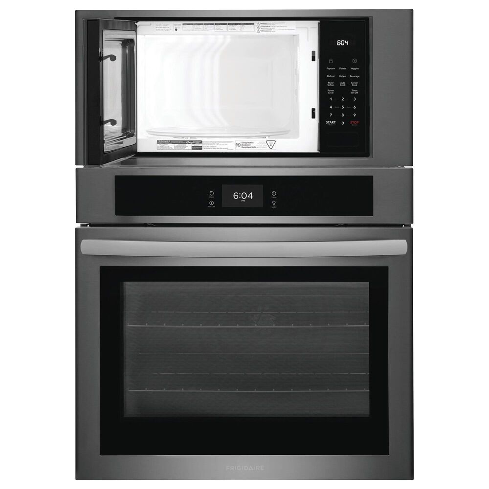 Frigidaire 30" Microwave Combination Wall Oven in Black Stainless Steel, , large