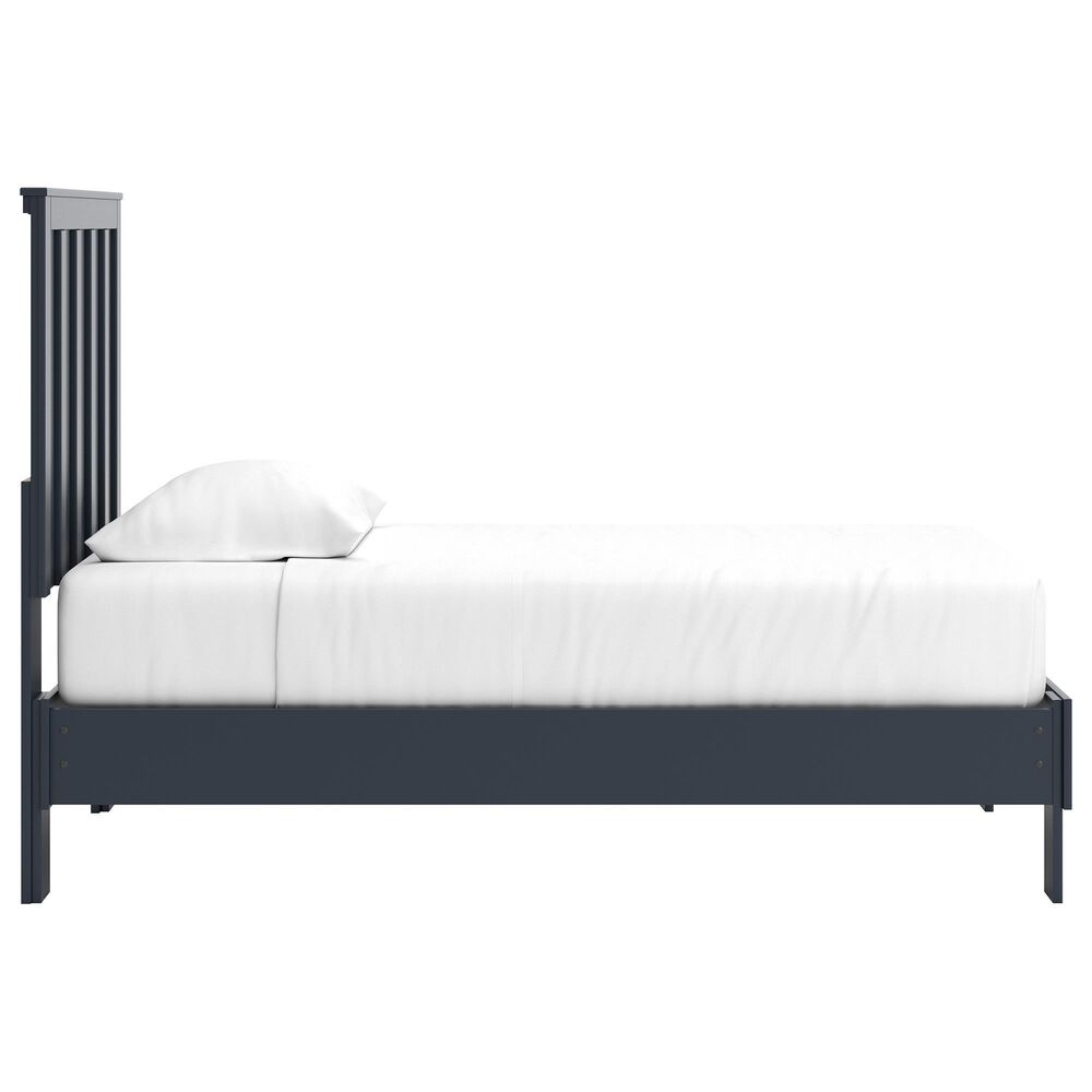 Ashley Simmenfort Twin Platform Bed in Navy Blue, , large